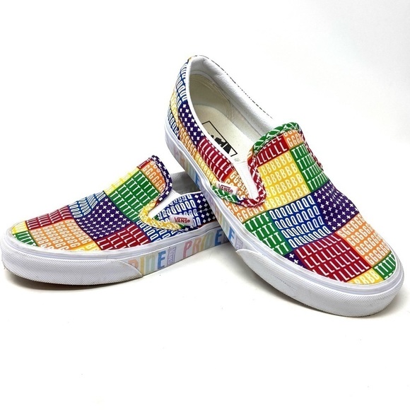 Vans Vans X Pride Sneaker  LGBTQ  Rainbow Colors Spell Out - Picture 1 of 10